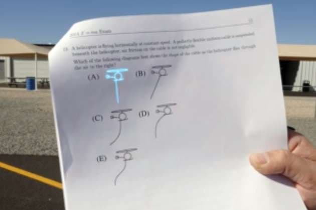 Practical Test   YouTuber charters chopper to solve physics conundrum