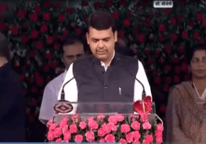 First BJP Chief Minister of Maha takes oath