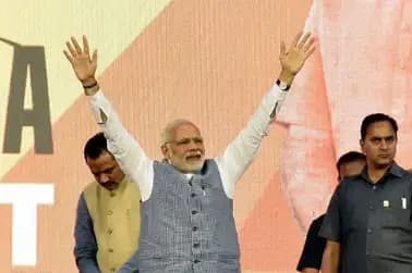 Modi speaks of    new India