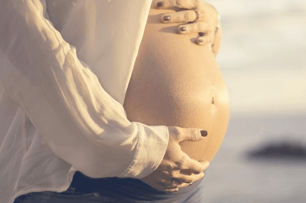 Pregnant woman walks 200