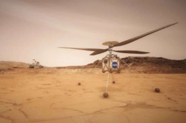 First historic Mars helicopter flight on April 8  NASA