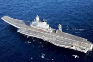 Fire Catches  INS Vikramad