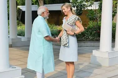 Modi meets Queen Maxima