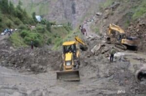 Himachal landslides  2 BRO officers lose lives in rescue ops