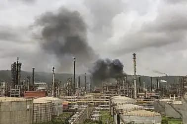 Huge explosion followed b