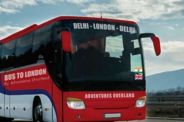 Delhi to London in 70 days by Bus