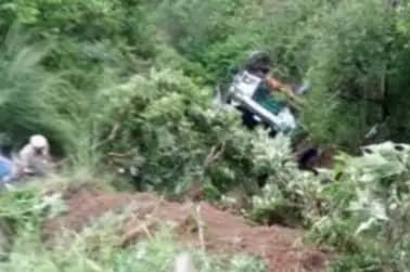 Bus Overturns In Gujarat
