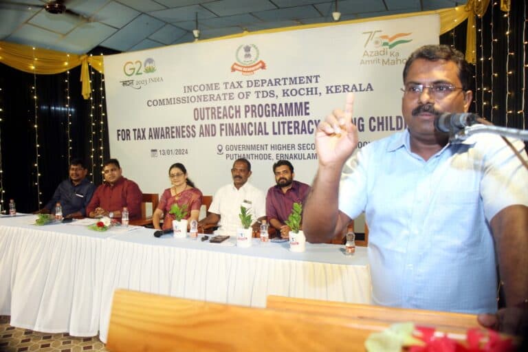 Outreach Programme for tax  awareness and financial literacy among children - Kochi Kerala