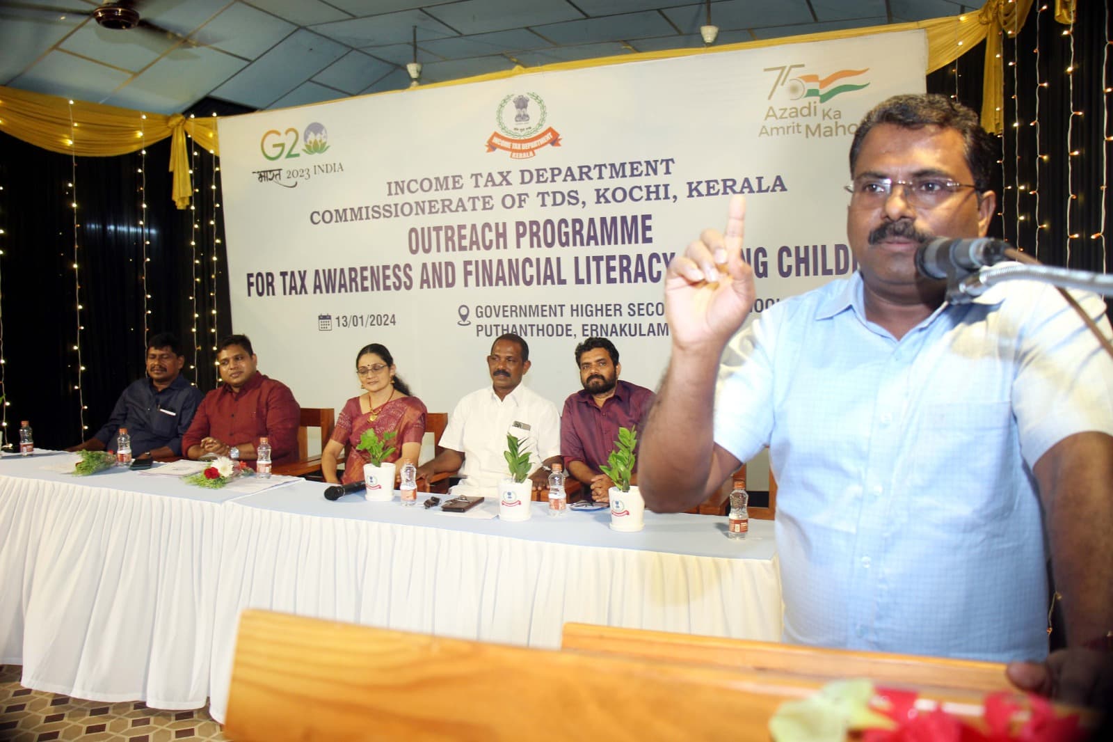 Outreach Programme for tax  awareness and financial literacy among children - Kochi Kerala
