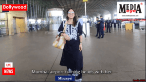 ‘Golu’ of Mirzapur  Series Actress Shweta Tripathi at Mumbai Airport