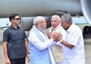 PM Modi Arrives in Kannur, Heads to Devastated Wayanad