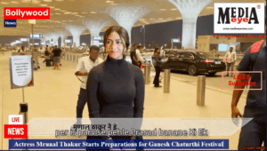 Actress Mrunal Thakur Starts Preparations for Ganesh Chaturthi Festival
