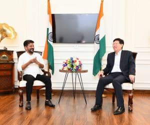 Telangana CM Revanth Reddy Invites Foxconn to Invest in Telangana's New City Near Hyderabad