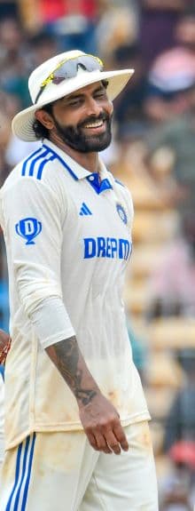 Kanpur Match: Ravindra Jadeja Enters Record Books with 300 Test Wickets, Seventh Indian to Mark the Feat