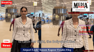 Airport Look! Sonam Kapoor Exudes Elegance as She Jets Off