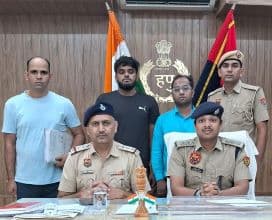 Gurugram Police Arrest Two Including Bank Executive for Providing Bank Account to Cybercriminals