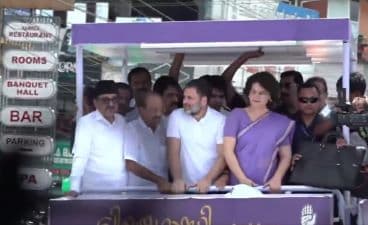 Biggest Ever Crowd at Priyanka Gandhi's Roadshow in Wayanad