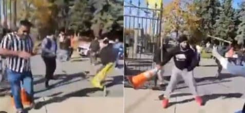 Khalistani Extremists Beat Up Hindus at a Temple in Canada
