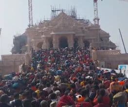 Massive Crowd in Ayodhya for Ram Temple, Traffic Chaos Escalates