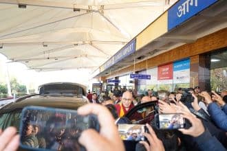 Dalai Lama Returns to Dharamsala After Winter Sojourn in South India