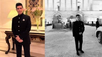 Manish Malhotra Attends State Banquet in Honour of Qatar Amir at Rashtrapati Bhavan 