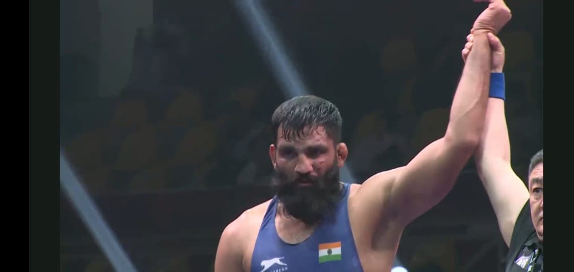 Sr Asian Wrestling: Sunil Kumar Wins Bronze in Greco-Roman 87 Kg in Amman