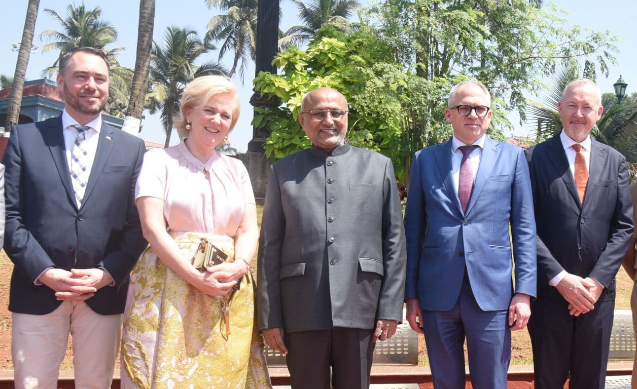Belgian Princess Astrid Meets Maharashtra Governor C.P Radhakrishnan