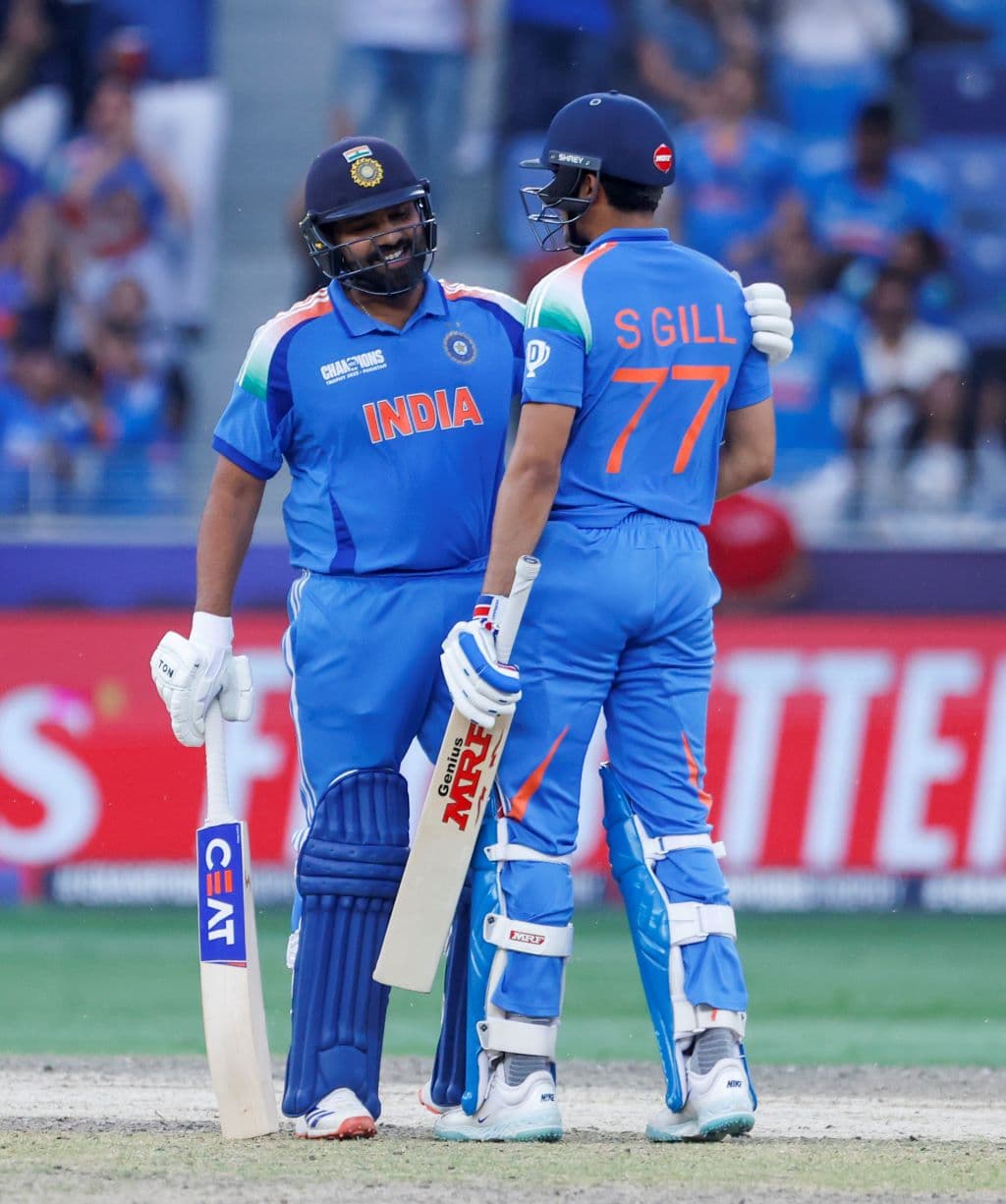 Rohit Climbs to No. 3, Gill Remains on Top in ODI Rankings after Champions Trophy Triumph
