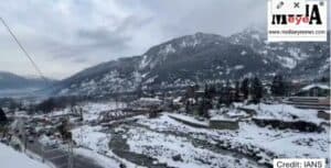 Tourists Enjoying in the Snow-Covered Landscapes of Manali, Himachal Pradesh
