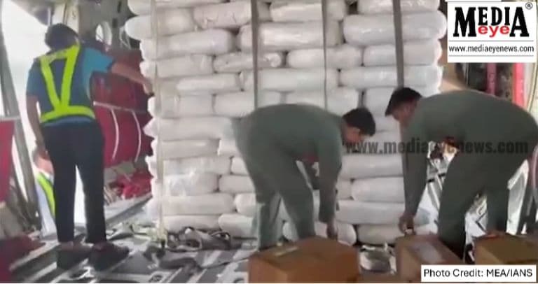 Earthquake: India Sends 15 Tonnes of Relief Materials to Myanmar