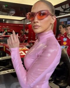 Jennifer Lopez Sizzles in Hot Pink Catsuit at F1 Grand Prix in Saudi Arabia