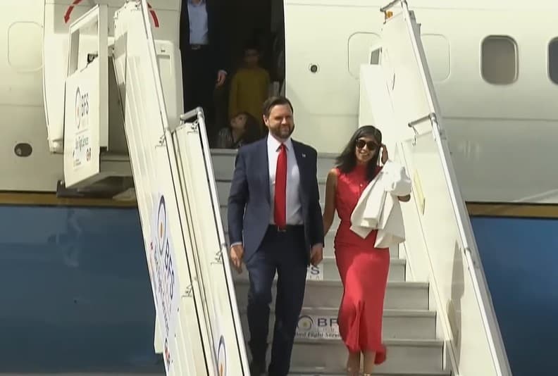 US Vice President JD Vance, Family Arrive in India For Landmark Visit