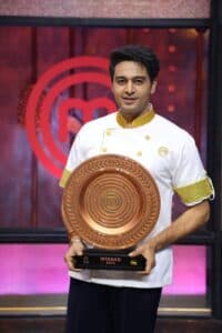 Actor Turned Culinary Champion Gaurav Khanna Lifts The Celebrity MasterChef Trophy