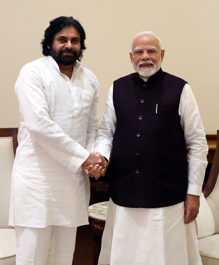 School Fire: PM Modi Speaks to Pawan Kalyan; Enquires About His Son’s Condition