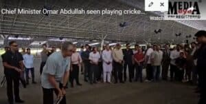 J&K Chief Minister Omar Abdullah Seen Playing Cricket at Samba
