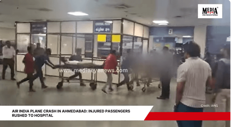 Air India Plane Crash in Ahmedabad: Injured Passengers Rushed to Hospital