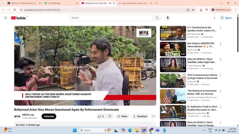 Bollywood Actor Dino Morea Questioned Again By Enforcement Directorate