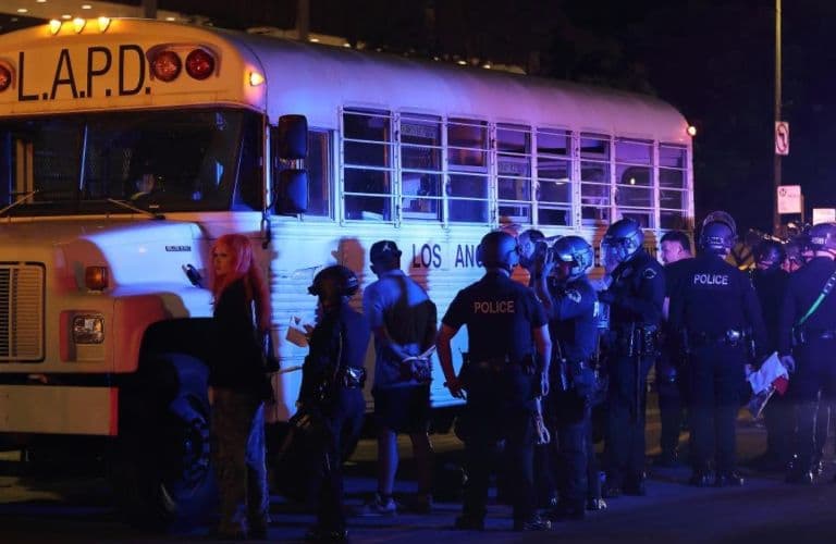Nearly 400 Arrested in Los Angeles Immigration Protests