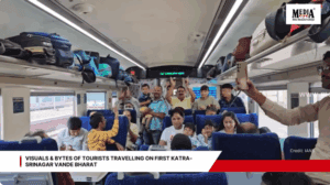 Visuals & Bytes of Tourists Travelling On First Katra-Srinagar Vande Bharat Train