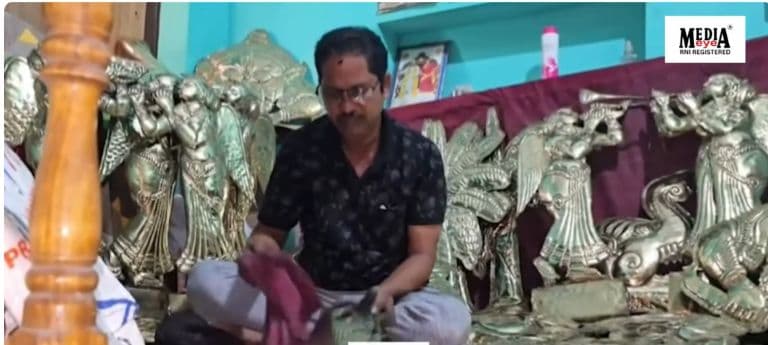 Brass Artisan Sagar Sahu Prepares 96 Ornaments for Jagannath Ratha Yatra