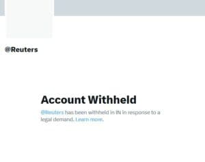 Govt Says There’s No Directive to Block Reuters X Handle in India