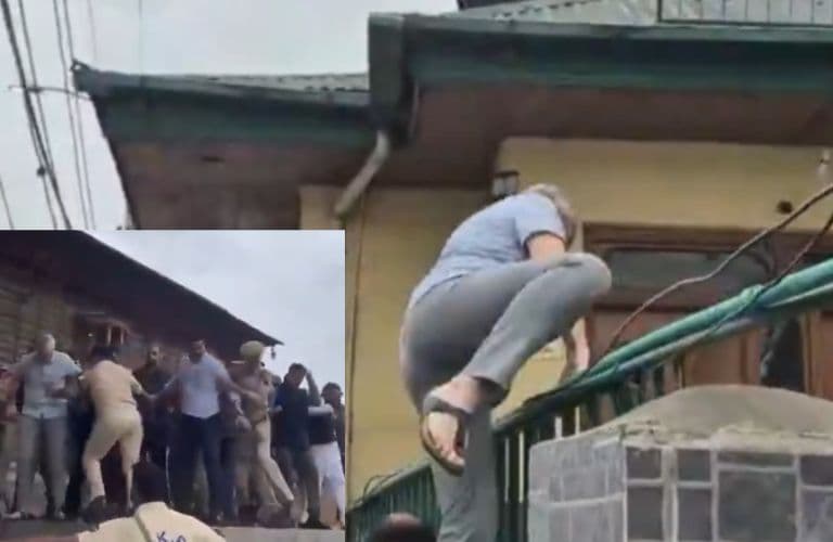 CM Omar Abdullah Climbs Graveyard Gate, Grapples With Security Men Amid Martyrs' Day Row