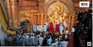Mumbai’s Iconic Lalbaugcha Raja; Devotees Seek Blessings