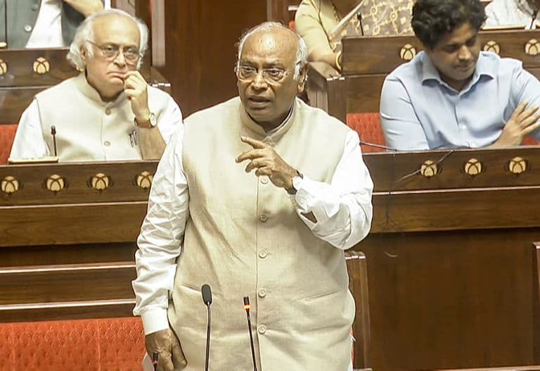 Shocked To See CISF Trooping Into The House: Congress Chief Kharge Writes to Rajya Sabha Deputy Chairman 