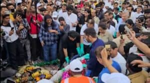 Maharashtra CM’s Wife Amruta, Actor Akshay Kumar Participate in Beach Cleaning Post Ganapati Visarjan