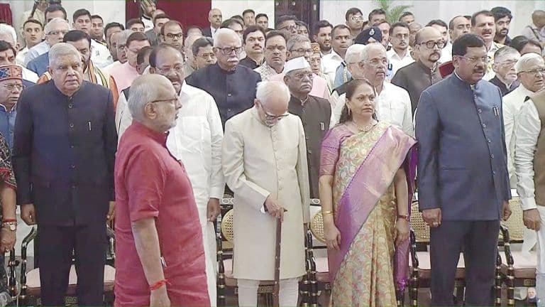 Jagdeep Dhankhar Attends Vice-President's Oath Ceremony; Marks His First ‘Public Appearance’ After Exit