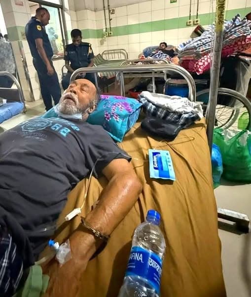 Outrage After Photos Show Ex-Bangladesh Minister Handcuffed to Hospital Bed Before His Death