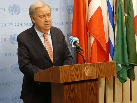 Guterres Welcomes Gaza Deal, Sees Opportunity for Two-State Solution 