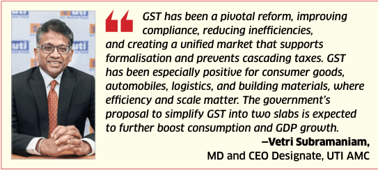 Vetri Subramaniam on GST Reforms: UTI to Boost Investments for India’s Long-Term Growth