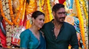 Kajol & Ajay Devgn Celebrate Durga Puja 2025, Family Traditions, Candid Moments at Mumbai Pandal